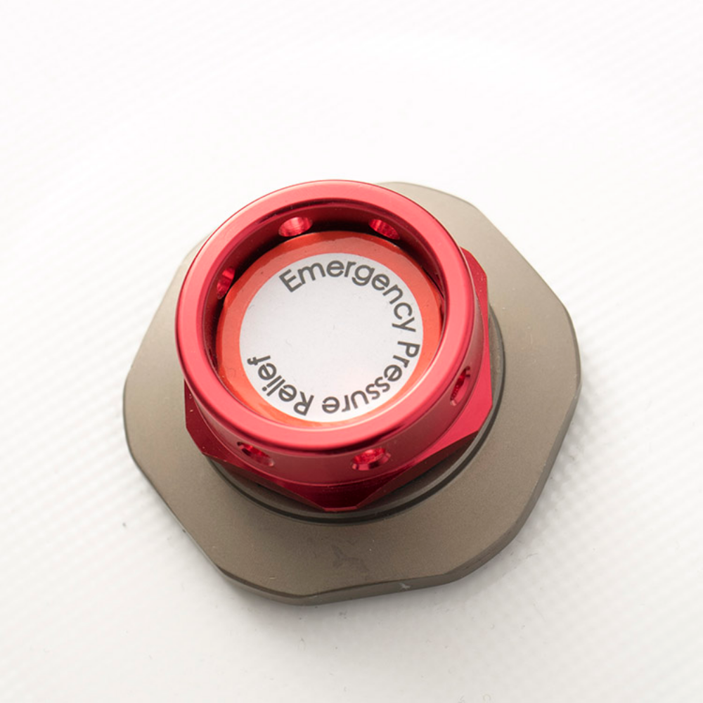 Emergency pressure-relief valve close-up